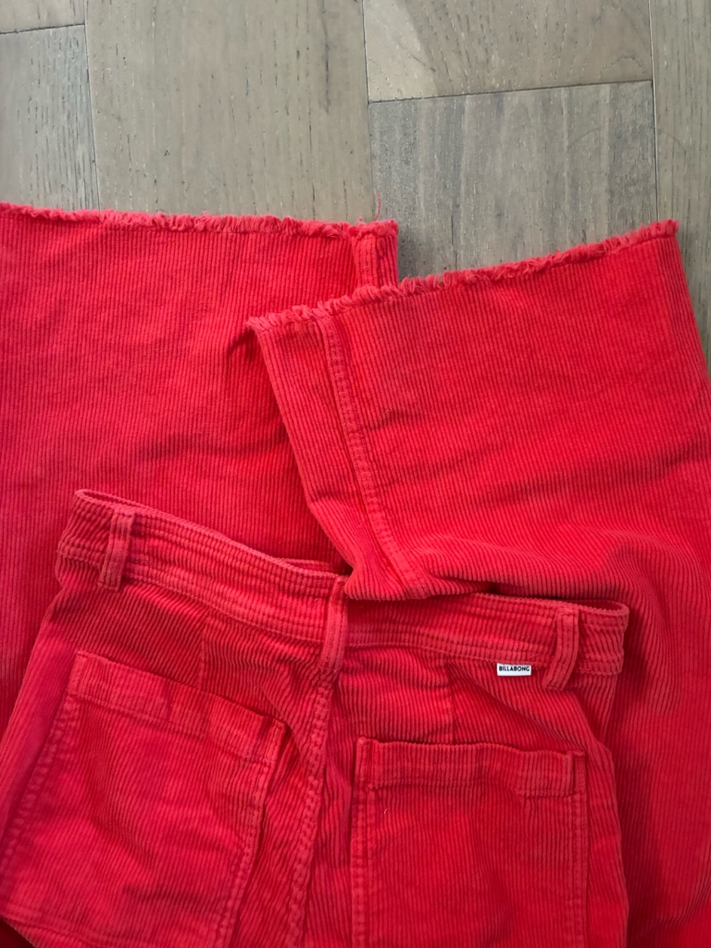 Billabong Vibrant tangerine Wide-Leg Corduroy Pants - Picture 4 of 5